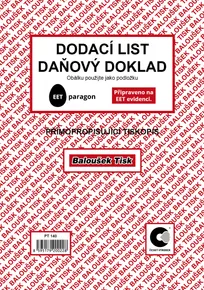Dodací list - daňový doklad A5 PT140